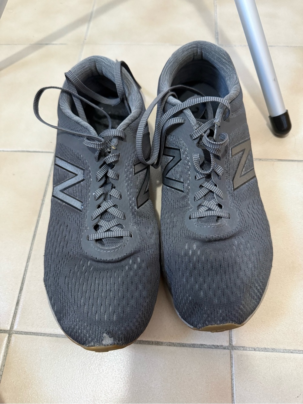 New Balance Men's Charcoal Grey Athletic Sneakers